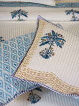 Banana Tree Hand-Block Organic Bedspread