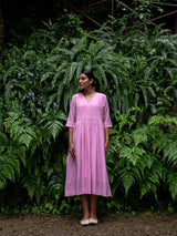 Peony Pink Pintuck Dress