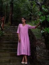 Peony Pink Pintuck Dress