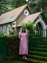 Pink Full Pintuck Dress