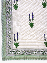 Lavender Hand-Stitched Organic Quilt
