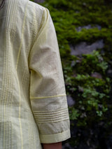 Yellow Full Pintuck Dress