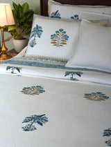 Banana Tree Hand-Block Organic Bedspread