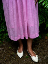 Peony Pink Pintuck Dress