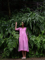 Peony Pink Pintuck Dress