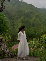 White Pintuck Dress