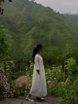 White Pintuck Dress