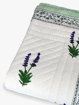Lavender Hand-Stitched Organic Quilt