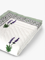 Lavender Hand-Stitched Organic Quilt