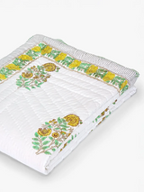 Sunbloom Hand-Stitched Organic Quilt