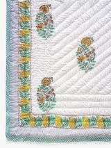 Sunbloom Hand-Stitched Organic Quilt