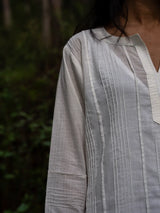 White Full Pintuck Dress