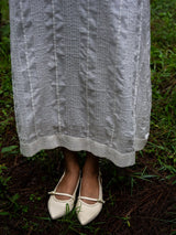 White Full Pintuck Dress